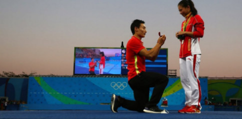 L'image forte RIO 2016: Elle gagne une médaille et une demande en mariage