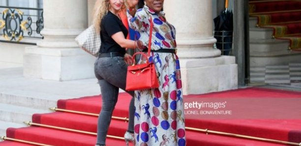 Maria , la compagne de Paul Pogba, et sa mère au Palais présidentiel de l’Elysée