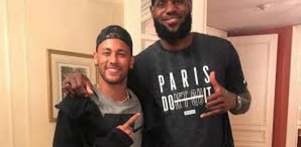 Quand LeBron rend visite à Neymar