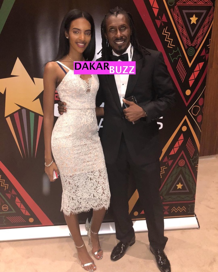 Photos : Aliou Cissé avec ses enfants aux CAF Awards 2018 à Dakar