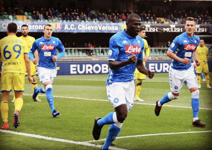 Serie A : Avec le premier doublé de sa carrière, Kalidou Koulibaly envoie Chievo Vérone en deuxième Division