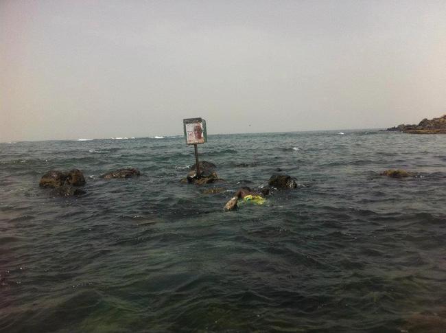 Insolite: Une affiche de Macky Sall en pleine mer