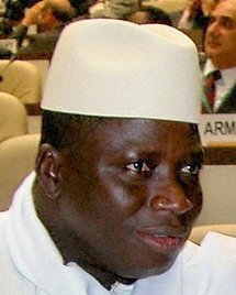 Arrivée du président Yaya Jammeh