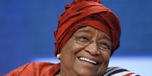 Arrivée de la présidente du Liberia Elen Johnson Sirleaf