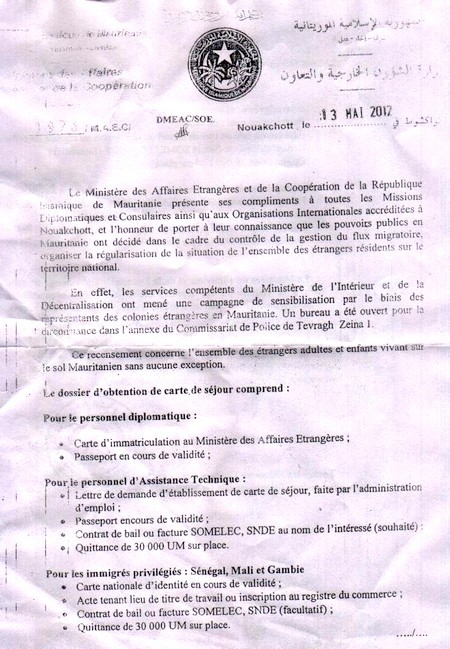 REGARDEZ. Le document qui révolte les sénégalais de Mauritanie