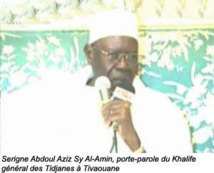 ECOUTEZ. Réponse de Serigne Abdoul Aziz Sy Al Amine à Serigne Basse Abdou Khadre Mbacké