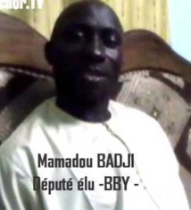 Le député Mamadou Badji éteint un feu...