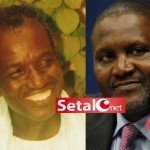 Aliko Dangote pose un lapin à Serigne Moustapha Saliou