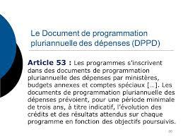 Report du lancement des travaux de généralisation du DPPD