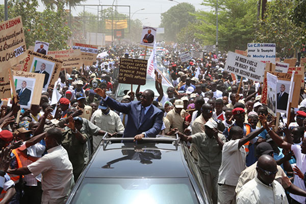 Arrivée de Macky Sall à Ziguinchor