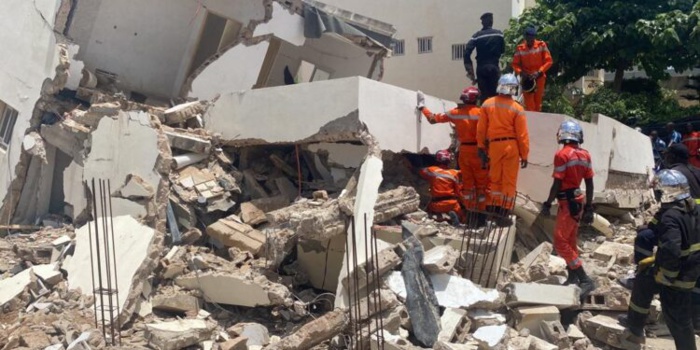 Effondrement d’une maison à Ouakam : Un guinéen retrouvé sous les décombres