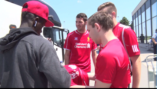 Sadio Mané à la rencontre des supporters de Liverpool en Croatie