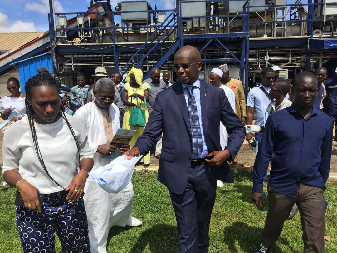 Photos : Visite guidée sur le terrain de la station de traitement des boues de vidange des Niayes Pikine, communément appelée OMNI PROCESSEUR