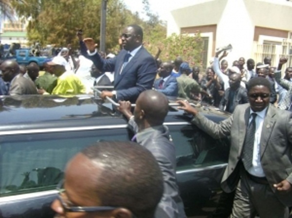 Arrivée du chef de l’Etat Macky Sall à Ziguinchor