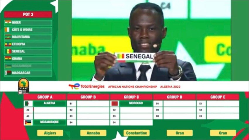 CHAN 2022 : Le Sénégal dans le Groupe B avec la RD Congo, l’Ouganda et la Côte d’Ivoire !