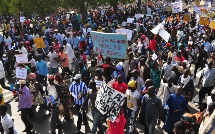 Manifestation de soutien au peuple burkinabé aujourd’hui à Dakar