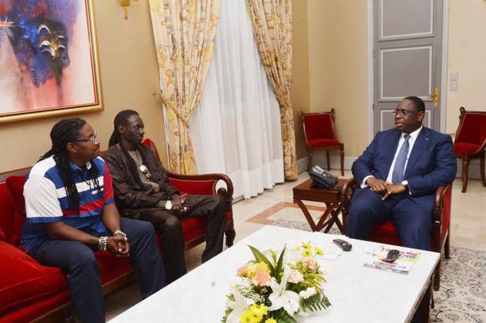 Le groupe Positive Black Soul reçu par le Président de la République Macky Sall