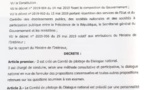 Conduite du dialogue national : Le président Macky Sall crée un comité de pilotage dirigée par une personnalité nommée par Décret. (DOCUMENT)