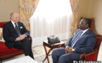 Laurent Fabius reçu par Macky Sall