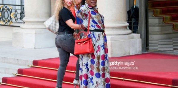 Maria , la compagne de Paul Pogba, et sa mère au Palais présidentiel de l’Elysée