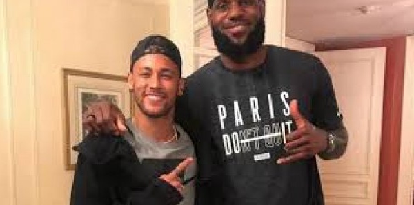 Quand LeBron rend visite à Neymar