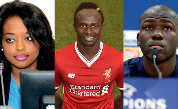 Sadio Mané, Amy Sarr Fall et Kalidou Koulibaly distingués parmi les 100 jeunes africains les plus influents du continent africain